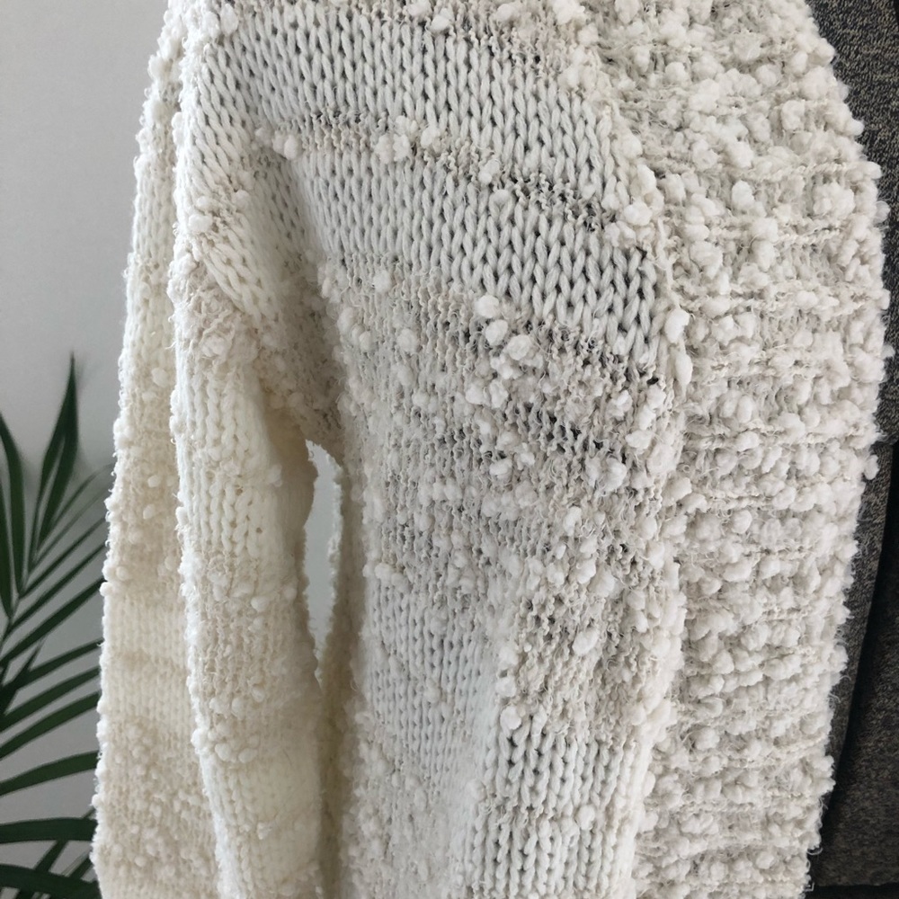 Textured Cream Cardigan - Picture 2 of 5